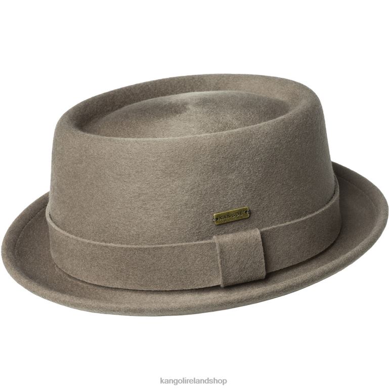 IE Kangol Polished Pork Pie Taupe Unisex Accessories 6B26V802