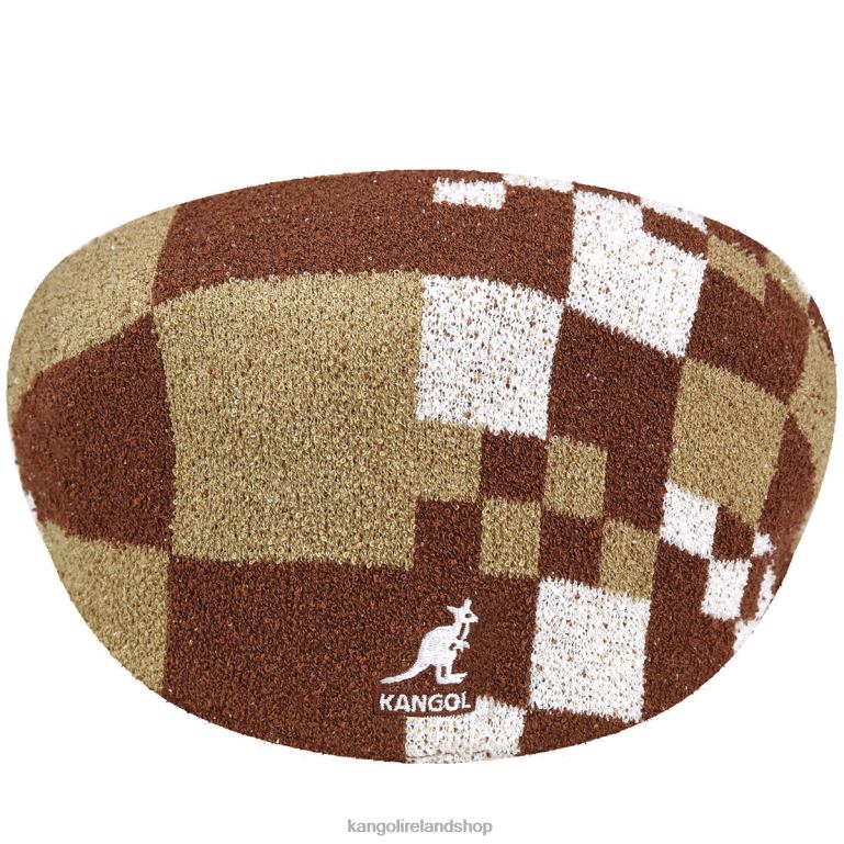 IE Kangol Pop Gingham 504 Mahogany/Oat Unisex Accessories 6B26V11