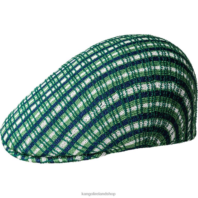 IE Kangol Prep Plaid 507 Green Plaid Unisex Accessories 6B26V169