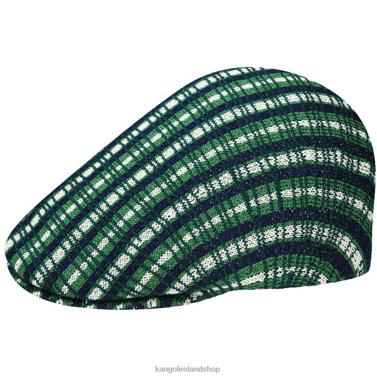 IE Kangol Prep Plaid 507 Green Plaid Unisex Accessories 6B26V169