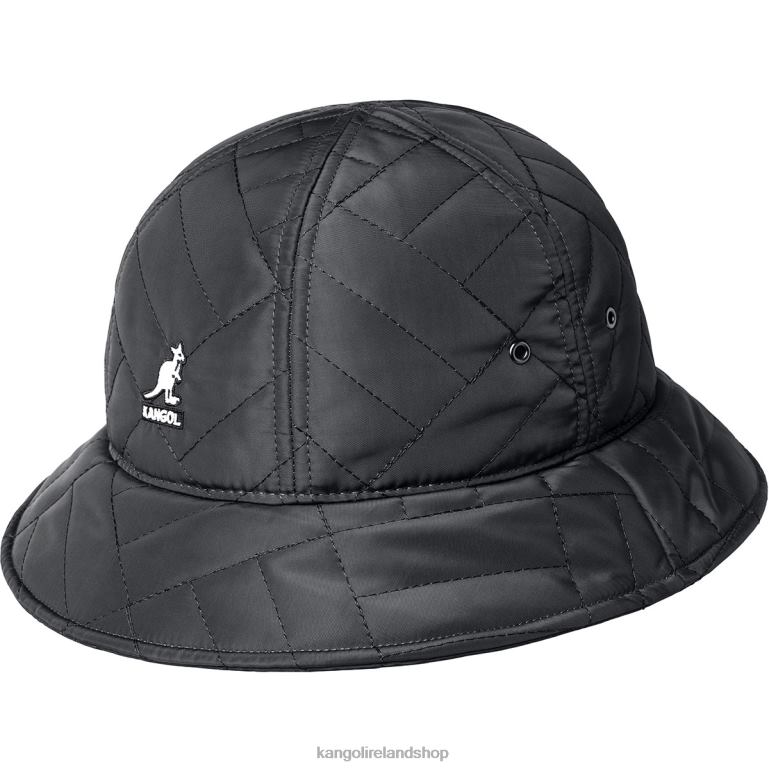 IE Kangol Quilted Casual Black Unisex Accessories 6B26V686