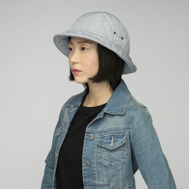 IE Kangol Quilted Casual Light Grey Unisex Accessories 6B26V687