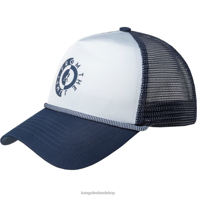 IE Kangol Raver Logo Trucker Navy/White Unisex Accessories 6B26V281