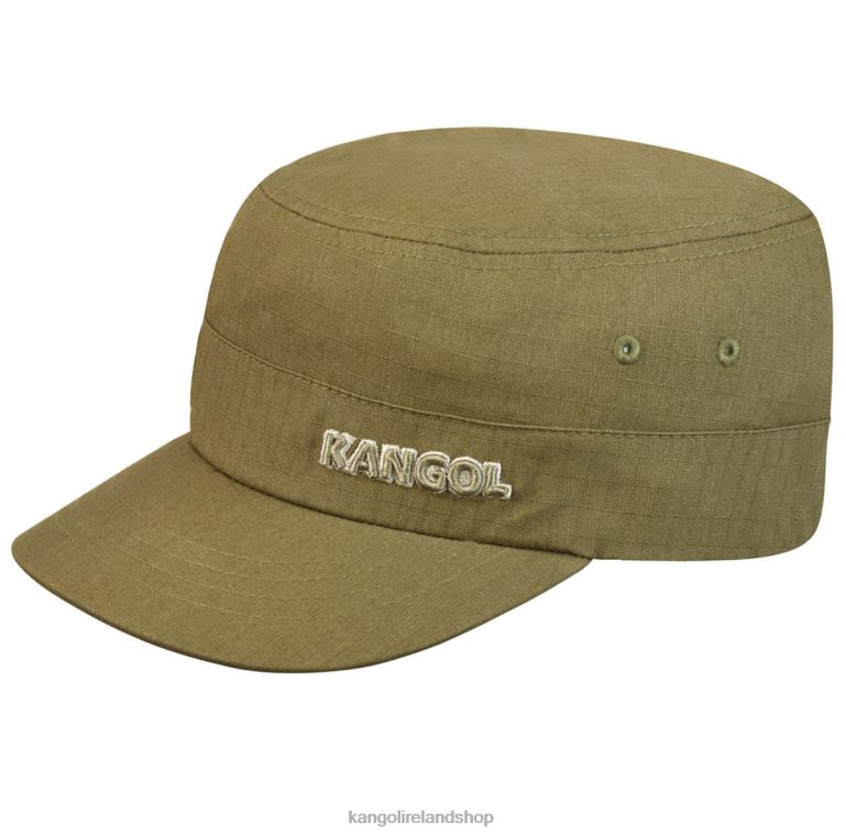 IE Kangol Ripstop Army Cap Green Unisex Accessories 6B26V268