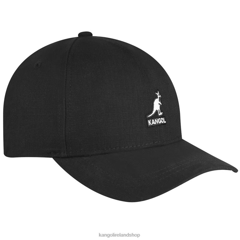 IE Kangol Ripstop Essential Baseball Black Unisex Accessories 6B26V365