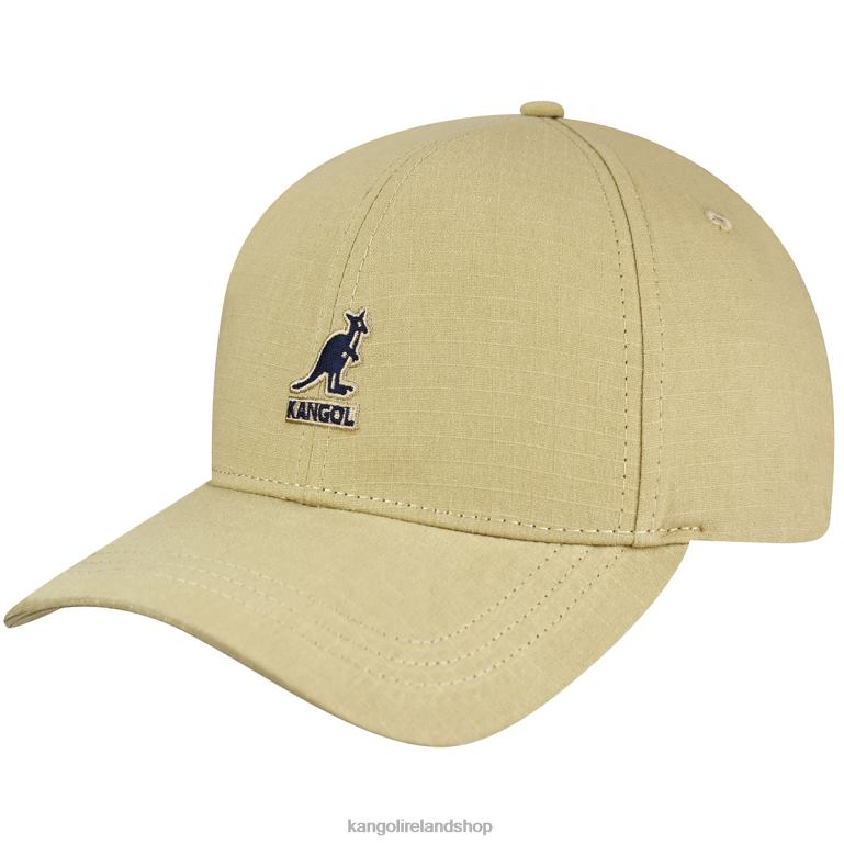 IE Kangol Ripstop Essential Baseball Khaki Unisex Accessories 6B26V366