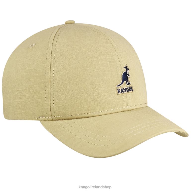 IE Kangol Ripstop Essential Baseball Khaki Unisex Accessories 6B26V366