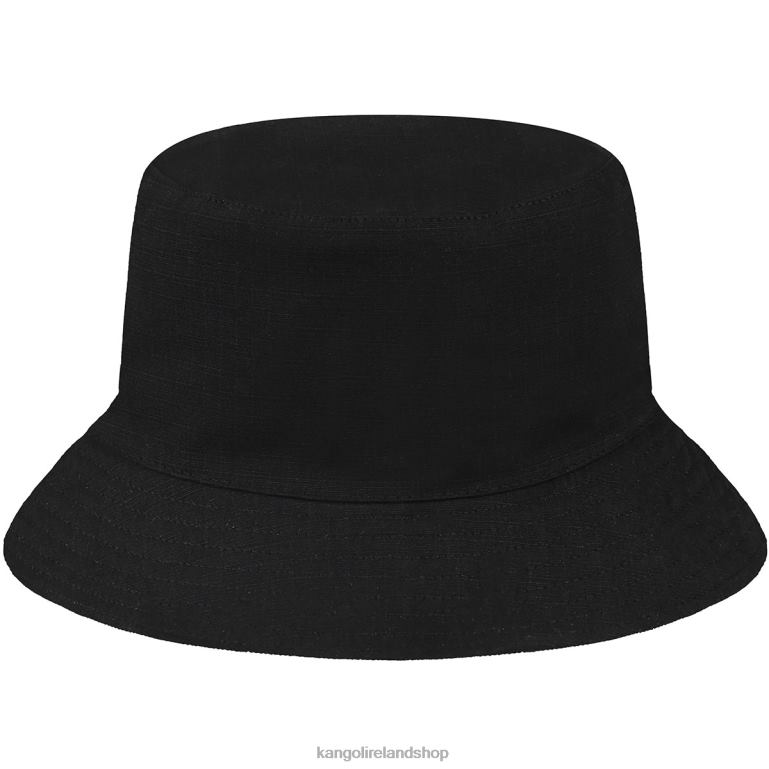 IE Kangol Ripstop Essential Rev Bucket Black Unisex Accessories 6B26V517