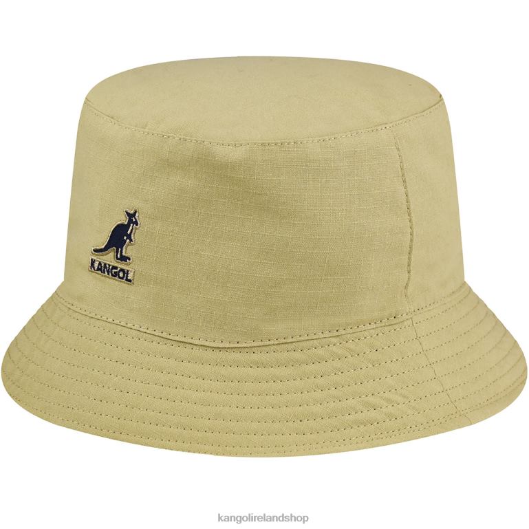 IE Kangol Ripstop Essential Rev Bucket Khaki Unisex Accessories 6B26V518