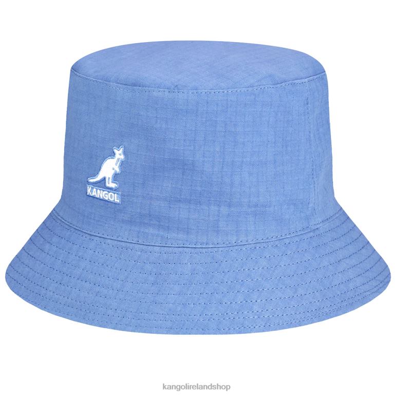 IE Kangol Ripstop Essential Rev Bucket Light Blue Unisex Accessories 6B26V519