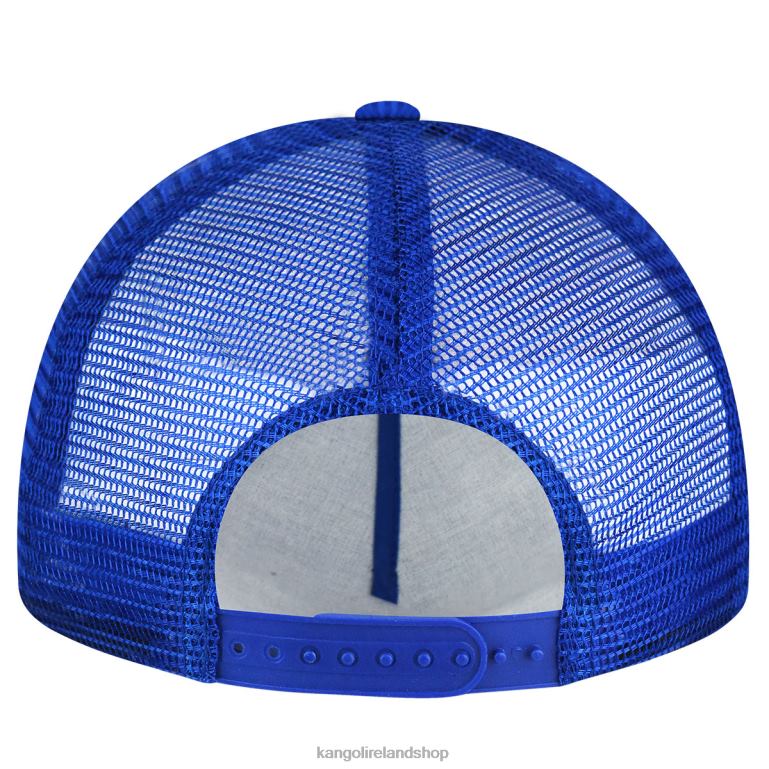 IE Kangol Seersucker Mesh Trucker Blue Unisex Accessories 6B26V284