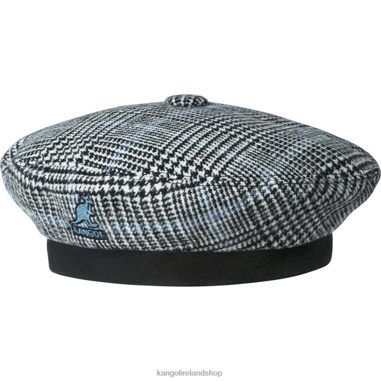 IE Kangol Show Your Teeth Beret Black/Blue Unisex Accessories 6B26V434