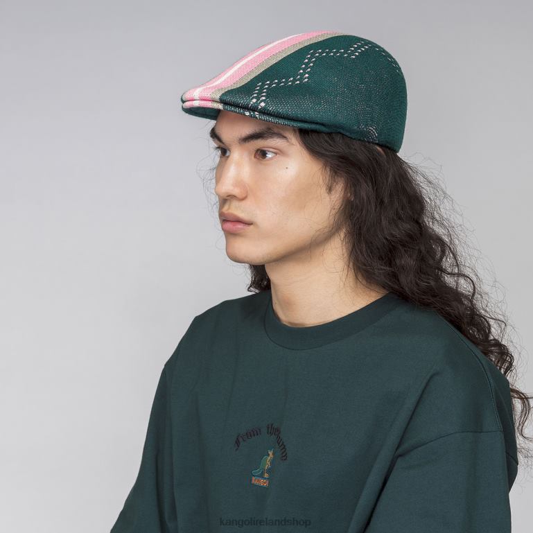 IE Kangol Slick Stripe 507 Pine Unisex Accessories 6B26V212