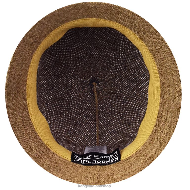 IE Kangol Slick Stripe Bin Camel Unisex Accessories 6B26V570