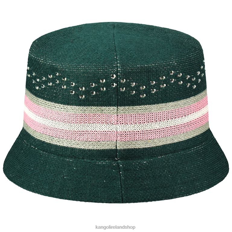 IE Kangol Slick Stripe Bin Pine Unisex Accessories 6B26V571
