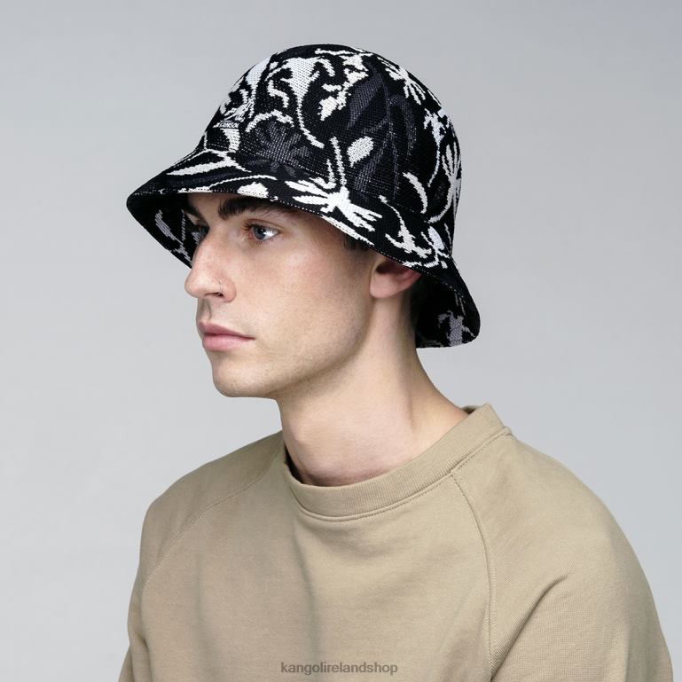 IE Kangol Street Floral Casual Black Floral Unisex Accessories 6B26V487