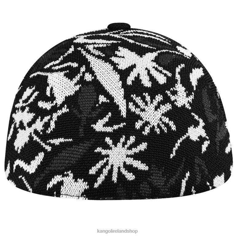 IE Kangol Street Floral Spacecap Black Floral Unisex Accessories 6B26V280