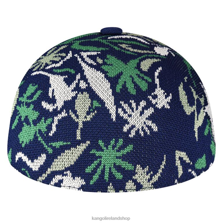 IE Kangol Street Floral Spacecap Navy Floral Unisex Accessories 6B26V279