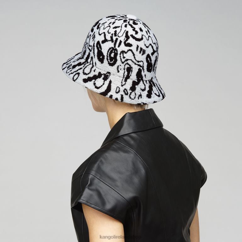 IE Kangol Street King Casual White/Black Unisex Accessories 6B26V473