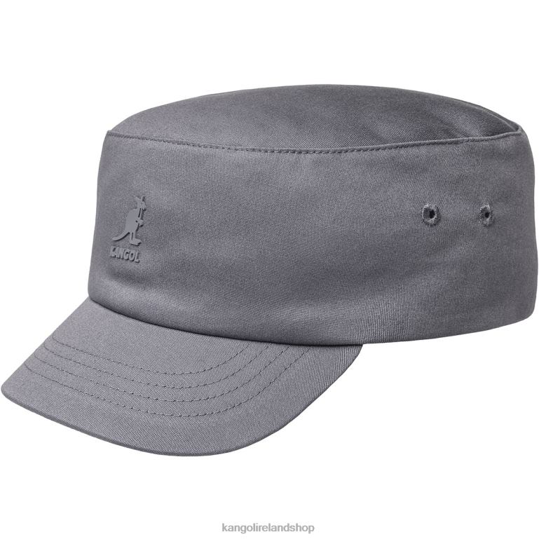 IE Kangol Stretch Fit Army Cap Charcoal Unisex Accessories 6B26V254
