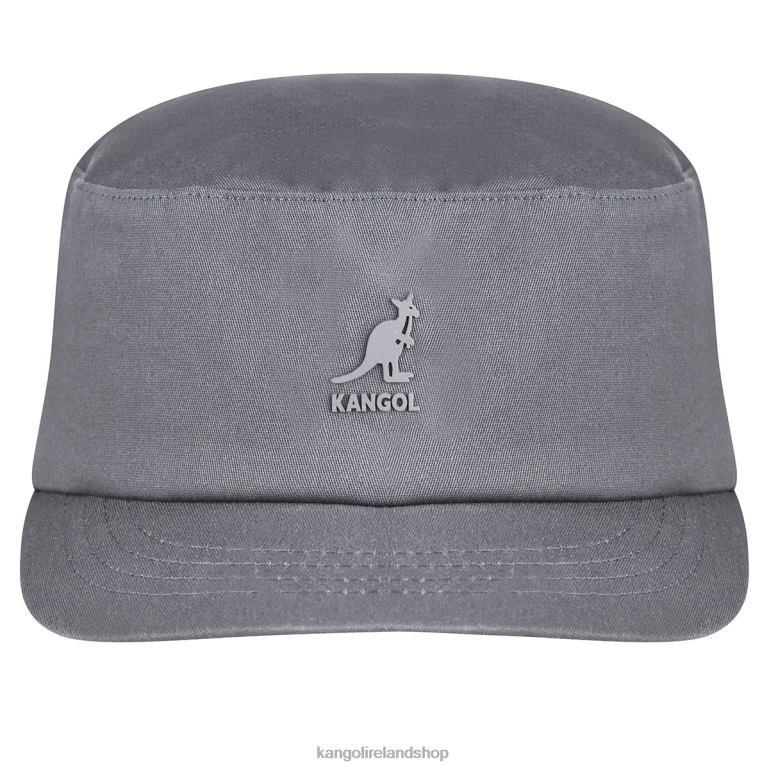 IE Kangol Stretch Fit Army Cap Charcoal Unisex Accessories 6B26V254