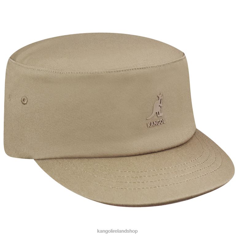 IE Kangol Stretch Fit Army Cap Taupe Unisex Accessories 6B26V255