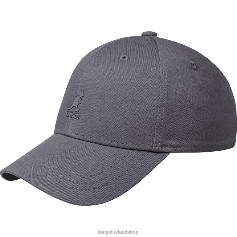 IE Kangol Stretch Fit Baseball Charcoal Unisex Accessories 6B26V375
