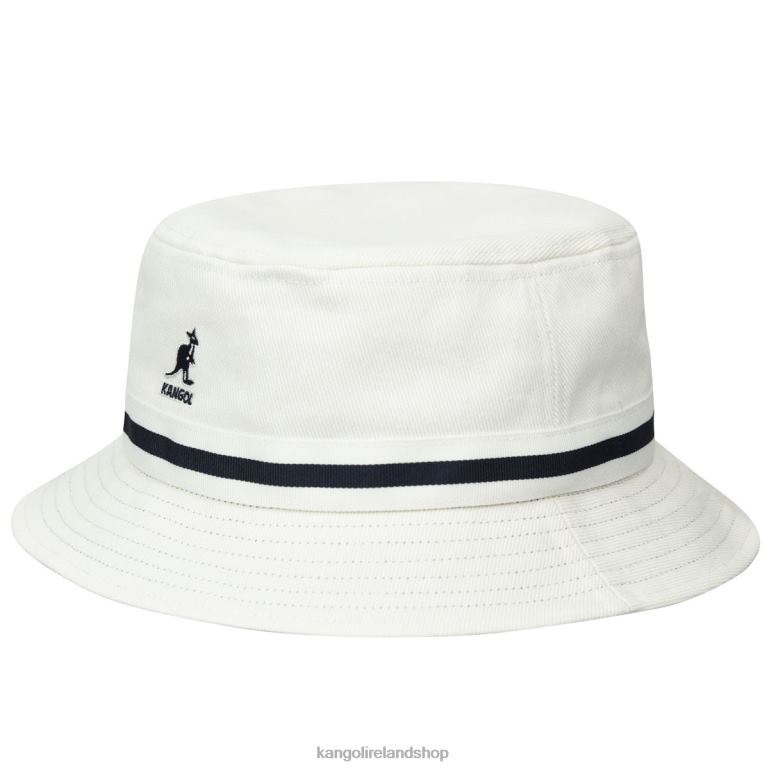 IE Kangol Stripe Lahinch White Unisex Accessories 6B26V531