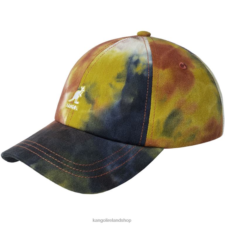 IE Kangol Tie Dye Baseball Golden Palm Unisex Accessories 6B26V352