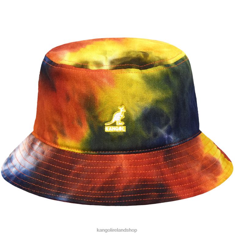 IE Kangol Tie Dye Bucket Golden Palm Unisex Accessories 6B26V524