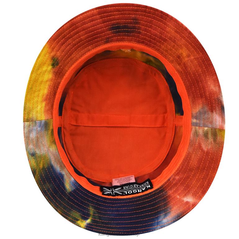IE Kangol Tie Dye Bucket Golden Palm Unisex Accessories 6B26V524