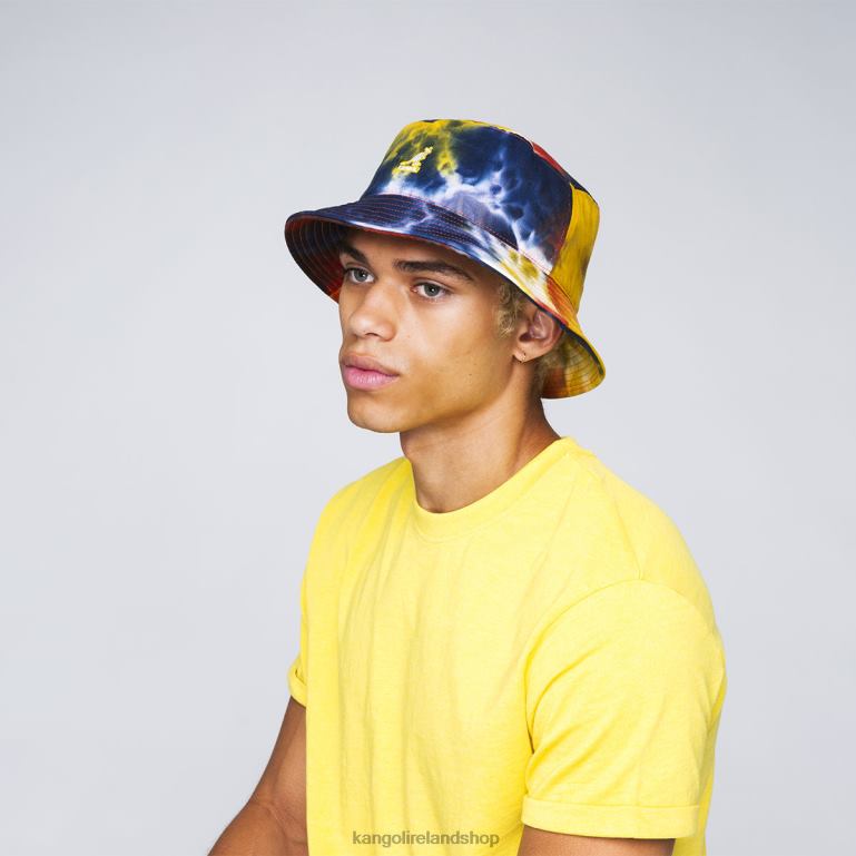 IE Kangol Tie Dye Bucket Golden Palm Unisex Accessories 6B26V524