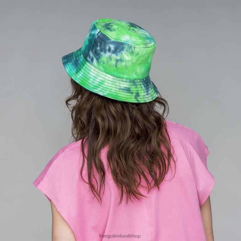 IE Kangol Tie Dye Bucket Ocean Unisex Accessories 6B26V523