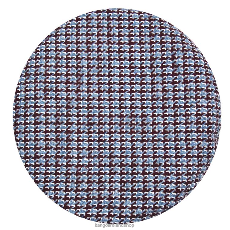 IE Kangol Tooth Grid Beret Maroon/Blue Unisex Accessories 6B26V425