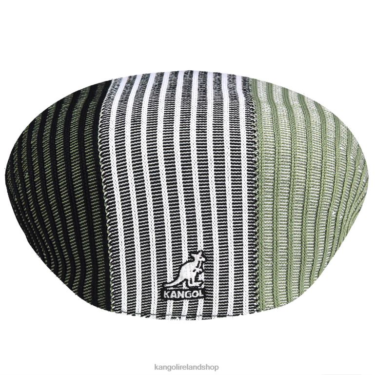 IE Kangol Tri Tone Rib 504 Black Multi Unisex Accessories 6B26V98