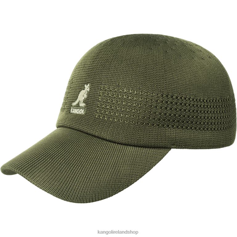IE Kangol Tropic Ventair Spacecap Army Green Unisex Accessories 6B26V303
