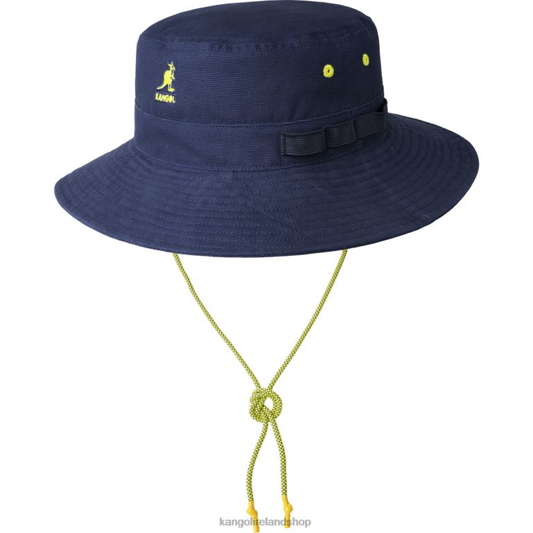 IE Kangol Utility Cords Jungle Hat Navy Unisex Accessories 6B26V500