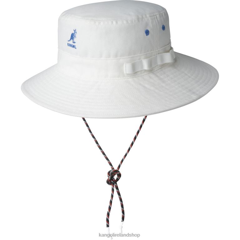 IE Kangol Utility Cords Jungle Hat Off White Unisex Accessories 6B26V502