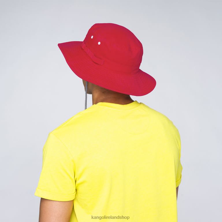 IE Kangol Utility Cords Jungle Hat Red Unisex Accessories 6B26V501