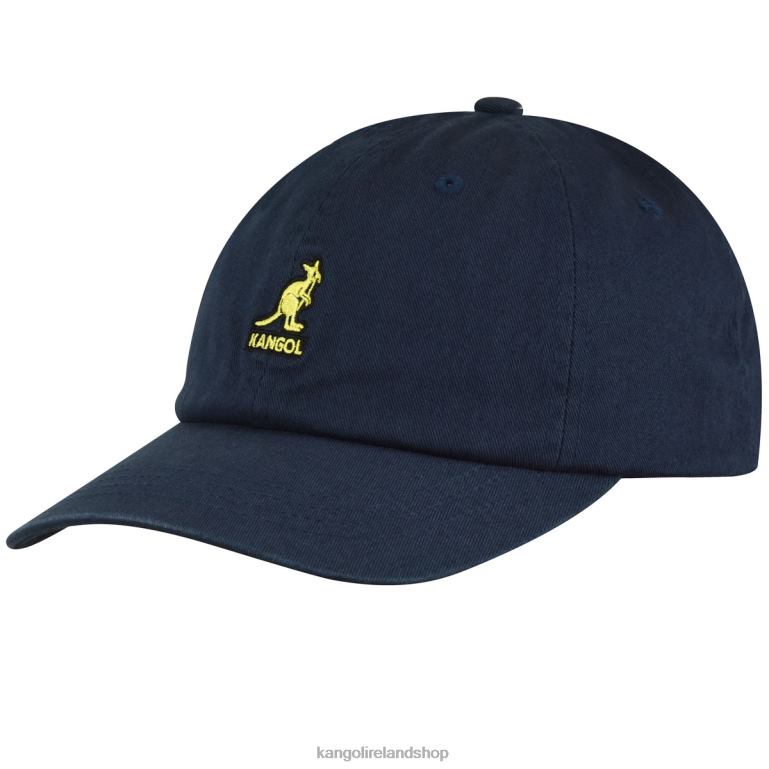 IE Kangol Washed Baseball Navy Unisex Accessories 6B26V339