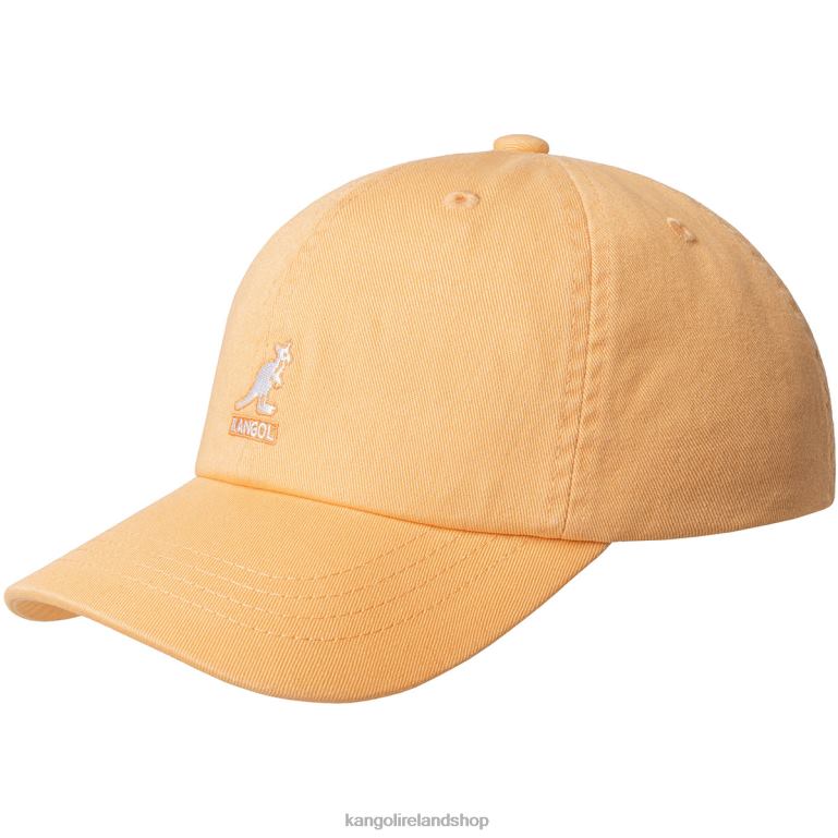 IE Kangol Washed Baseball Papaya Milk Unisex Accessories 6B26V349