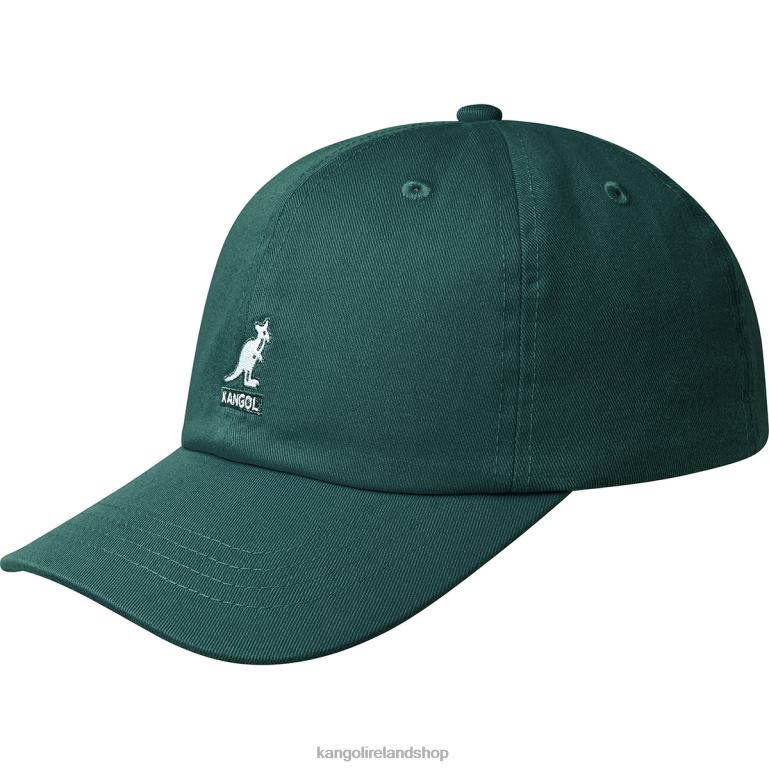 IE Kangol Washed Baseball Pine Unisex Accessories 6B26V340
