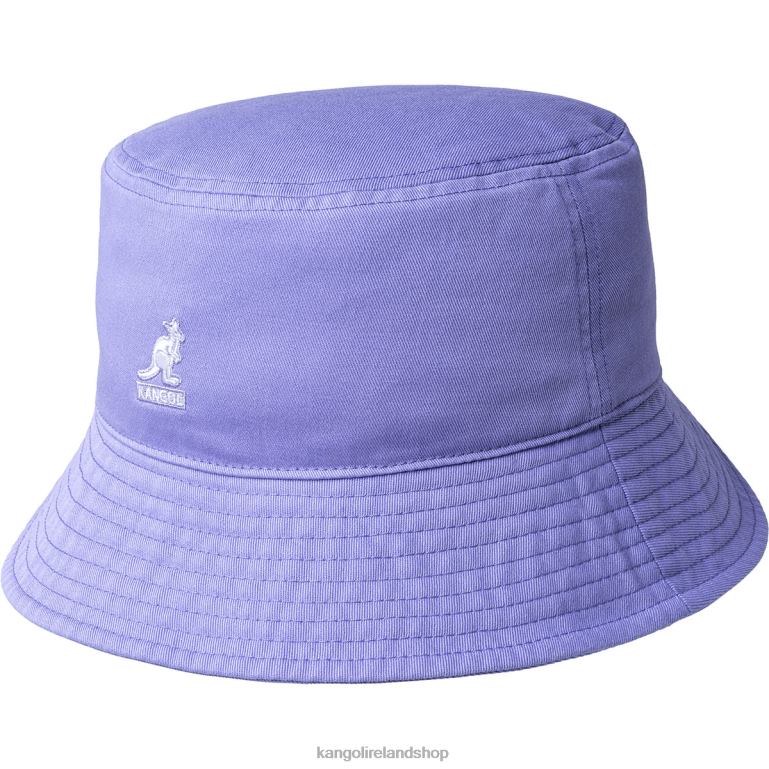 IE Kangol Washed Bucket Hat Iced Lilac Unisex Accessories 6B26V588
