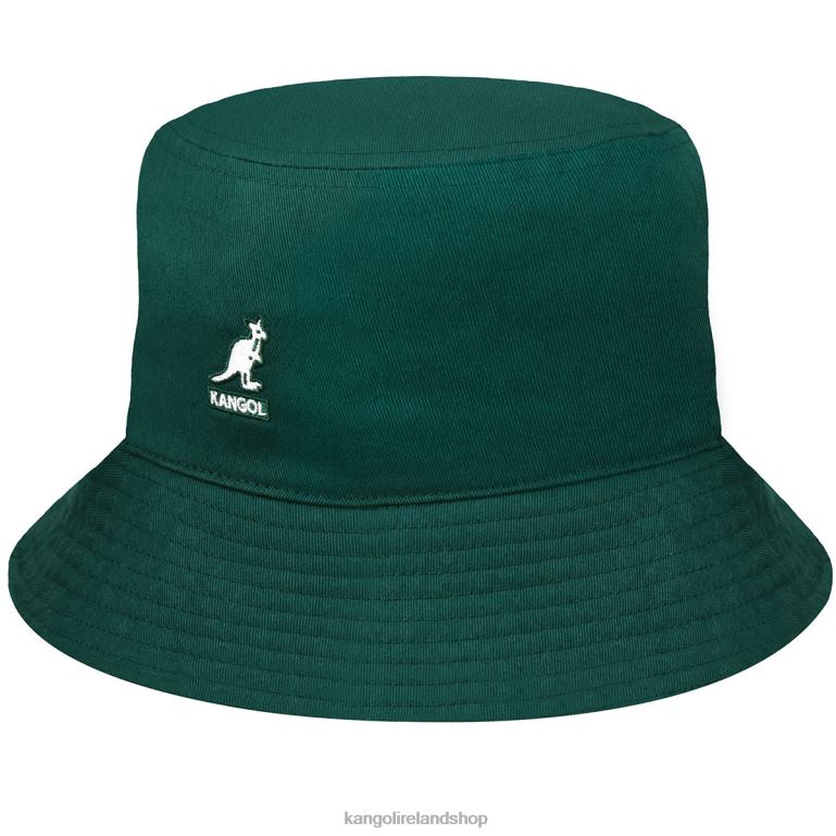 IE Kangol Washed Bucket Hat Pine Unisex Accessories 6B26V581