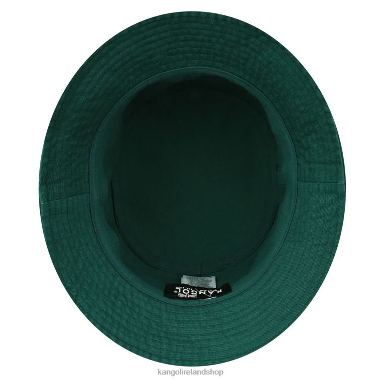 IE Kangol Washed Bucket Hat Pine Unisex Accessories 6B26V581