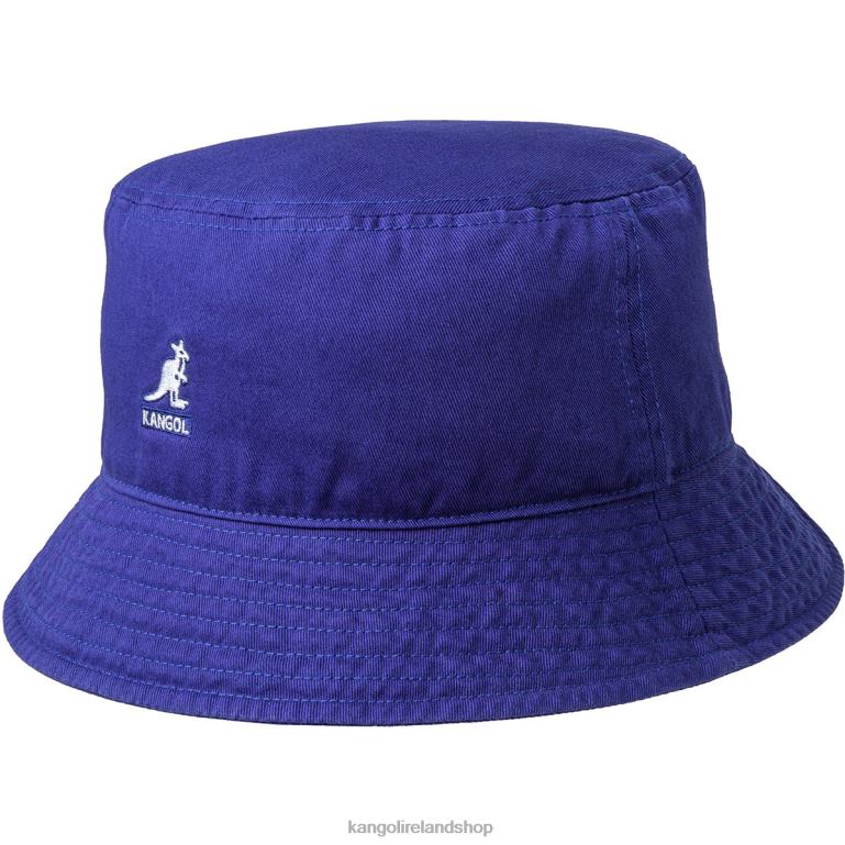 IE Kangol Washed Bucket Hat Starry Blue Unisex Accessories 6B26V593