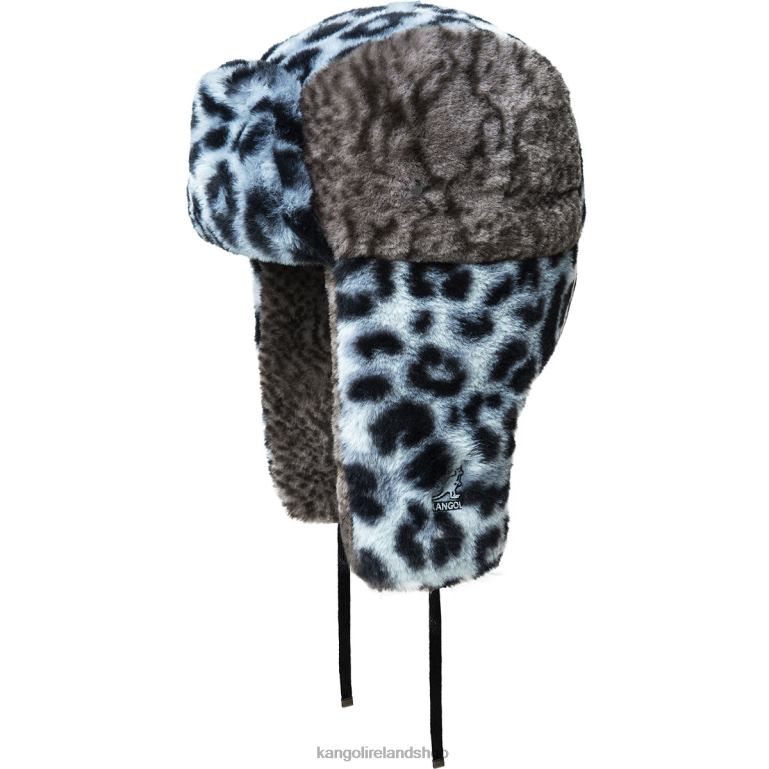 IE Kangol Wild Fur Trapper Iced Lilac/Coal Unisex Accessories 6B26V838