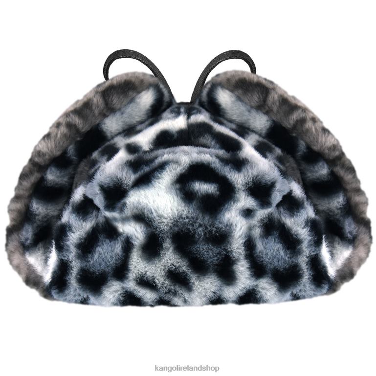 IE Kangol Wild Fur Trapper Iced Lilac/Coal Unisex Accessories 6B26V838