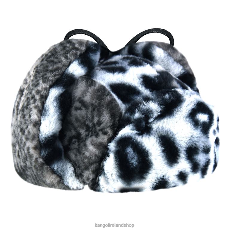 IE Kangol Wild Fur Trapper Iced Lilac/Coal Unisex Accessories 6B26V838