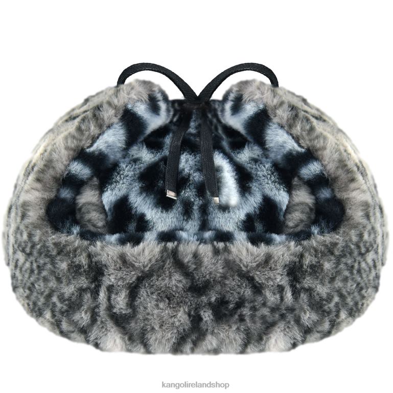 IE Kangol Wild Fur Trapper Iced Lilac/Coal Unisex Accessories 6B26V838
